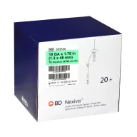   BD Nexiva closed IV catheter system 18G green, 1.3 x 45 mm, 20 pcs/box, Ref: 383520