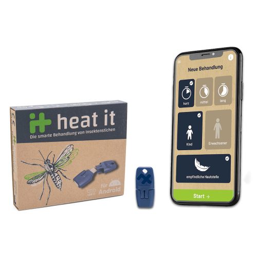 Heat It terapia cieplna przeciw ukąszeniom owadów dla telefonów