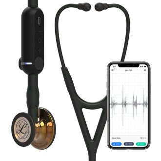   3M™ Littmann® CORE digitales Phonendoskop, 8863 schwarzer hochglänzender Kupferbügel 69cm