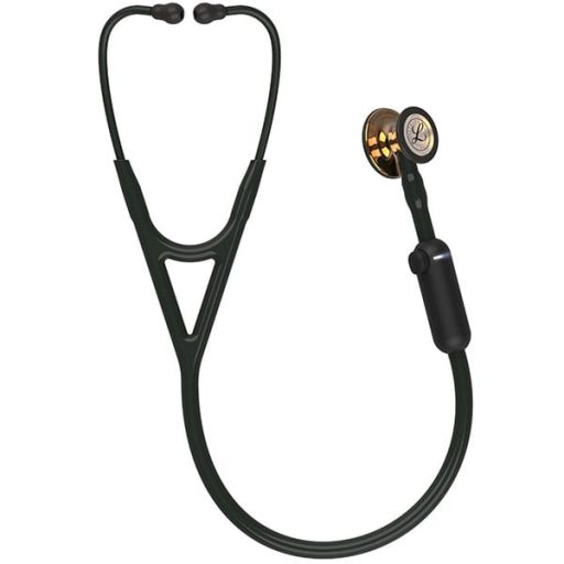 3M™ Littmann® CORE digital phonendoscope, 8863 black high gloss copper earpiece 69cm