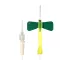 BD Vacutainer Safety-Lok butterfly needle 21G green, 178 mm tubing, safety blood collection set 21G 0.8 x 19 mm, 50 pcs/box, Ref: 367282
