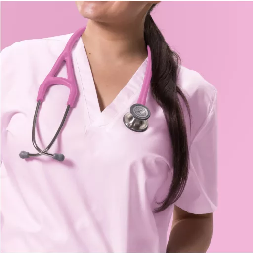 3M™ Littmann® Cardiology IV™ Stethoscope, 6159C, Stainless-finish Chestpiece, Satin-finish Rose Pink Tube