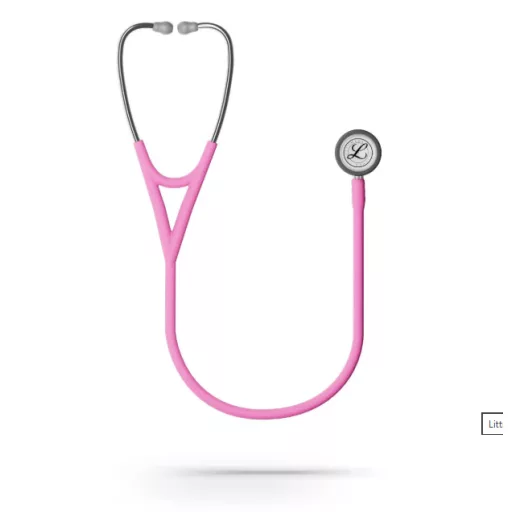 3M™ Littmann® Cardiology IV™ Stethoscope, 6159C, Stainless-finish Chestpiece, Satin-finish Rose Pink Tube