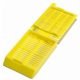 Tissue cassette, histological, in to machine, yellow, 40 x 28 x 7mm