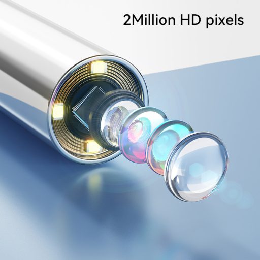 Vezeték nélküli fül otoszkóp 1080P HD kamerával, 1,38 hüvelykes beépített képernyővel