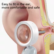   Wireless ear otoscope with 1080P HD camera and 1.38-inch screen