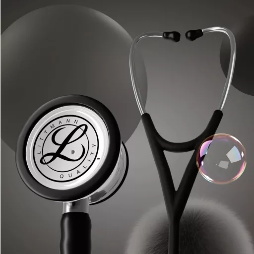  3M™ Littmann® Cardiology IV™ Stethoscope, 6177C, Mirror Chestpiece, Satin-finish Black Tube