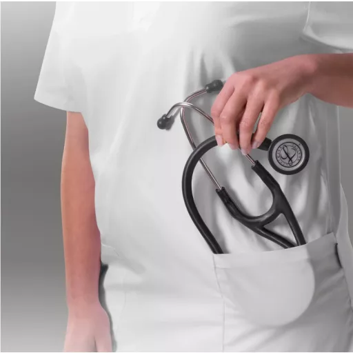  3M™ Littmann® Cardiology IV™ Stethoscope, 6177C, Mirror Chestpiece, Satin-finish Black Tube