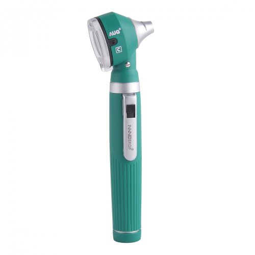 Nanoskop Vacuum otoscope Green 2.5V with 14 disposable ear funnels