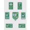 Defibrillator-first aid indicator plastic sign mix