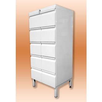 Cardboard cabinet metal, 4 drawers