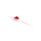 BD arterial cannula with Floswitch 20G red, PTFE catheter, 1 pc, Ref: 682245