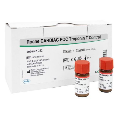 Roche CARDIAC POC Troponin T Control Cobas h232 készülékhez 2 x 6 db-os 