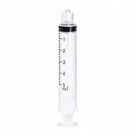   BD Plastipak Luer-Lock syringe 5 ml, 3-piece, 0.2 ml graduation, 125 pcs/box, Ref: 309649