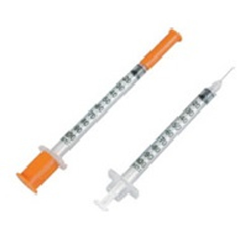 Inzulinos fecskendő - 1ml- tűvel