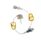 BD SafeStep safety Huber needle set 22G, 19 mm, with Y-adapter, 1 pc, Ref: LH-0029YN