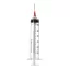 BD Plastipak 50 ml Luer-Lok syringe with aspiration cannula 18G, 40 mm (1 1/2") needle, transparent barrel, 1 pc, Ref: 309745