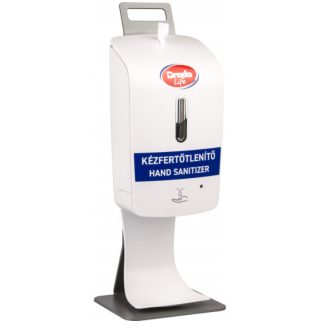   Brado-Sensorspender für flüssige Desinfektionsmittel mit 1,2-Liter-Ständer und Tropfschale