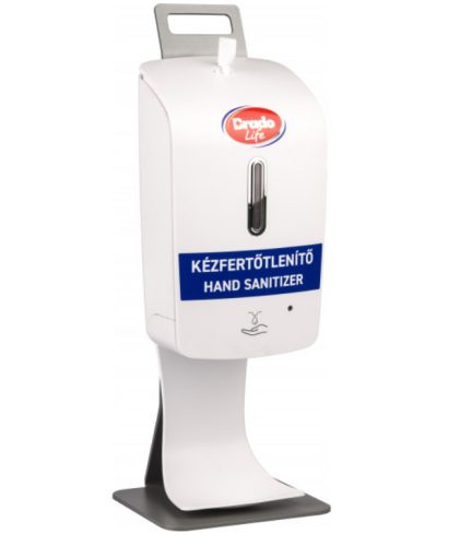 Brado-Sensorspender für flüssige Desinfektionsmittel mit 1,2-Liter-Ständer und Tropfschale