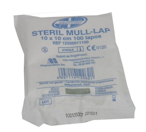 Sterile cut gauze 10x10, 100 sheets