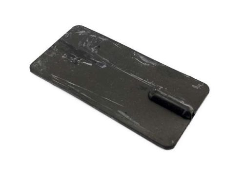 Electrode for physiotherapy 2 mm thick rubber, 50x100 mm, with 4 mm connector