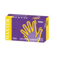 Maxter latex powder-free 5.7gr examination gloves, M