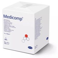   Medicomp® Wundabdeckung, unsteril, 4 Schichten, 10x10 cm (100 Stück)