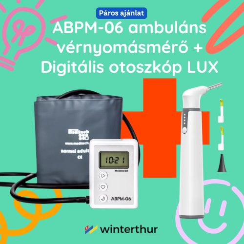 ABPM-06 ambuláns vérnyomásmérő készülék + Digitális otoszkóp LUX