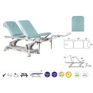   Wielofunkcyjne łóżko do badań Winterthur Versa-2 szeroki 70cm