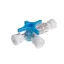 BD Connecta 3-way stopcock, blue, 100 pcs/box, Ref: 394602