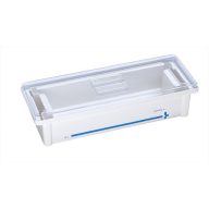   Wanne Desinfektionsmittel mit weißem Kunststoffdeckel 5 L S&M 144407 mit Filtereinsatz, mit Schiebedeckel