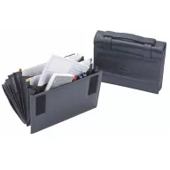 MED+ORG Index Leather-Look Home Visit Document Bag