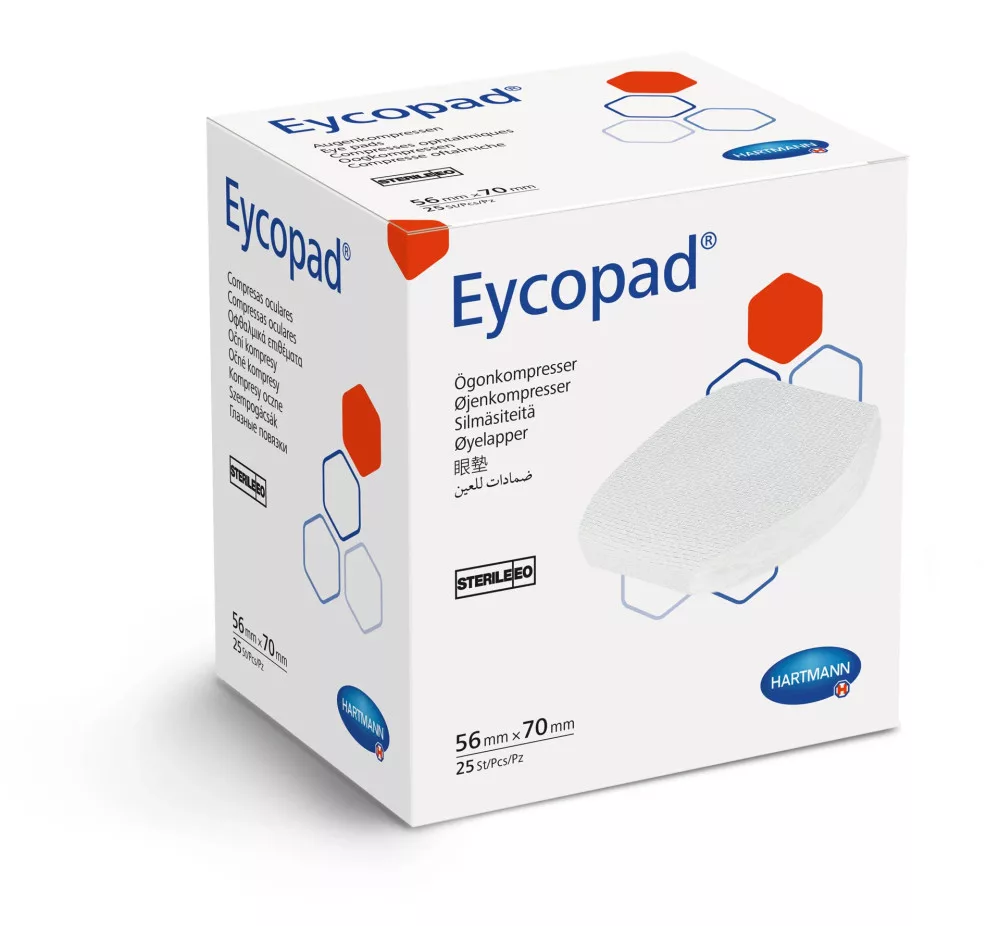 Eycopad® eye cake sterile, 56x70 mm (25pcs) - Winterthur Med