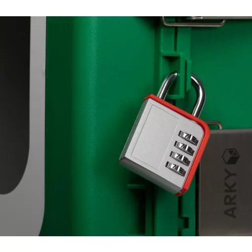 ARKY-green defibrillator wall cabinet - outdoor - with alarm