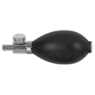 Riester pump for blood pressure monitors with drain valve