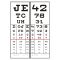 Double faceplate for 5m eye chart -optional
