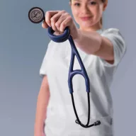   3M™ Littmann® Cardiology IV™ Stethoscope, 6242C, High Polish Rainbow Chestpiece, Satin-finish Navy Tube