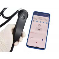 Electronic digital stethoscope with EKO Android app