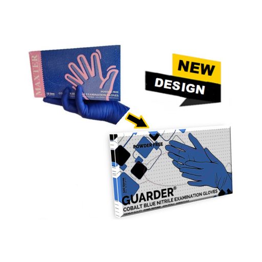 Maxter nitrile cobalt blue powder-free 3gr examination gloves, L