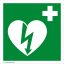 Defibrillator indicator 15x15 sticker