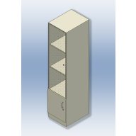 Standschrank mit Glastüren 45x60x180 cm