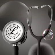   3M™ Littmann® Classic III™ Stethoscope, 5620C, Stainless-finish Chestpiece, Satin-finish Black Tube