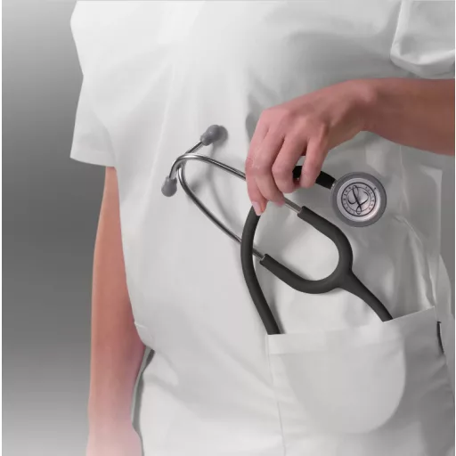 3M™ Littmann® Classic III™ Stethoscope, 5620C, Stainless-finish Chestpiece, Satin-finish Black Tube