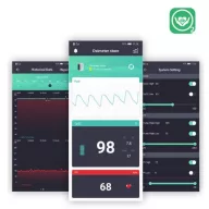   Pulsoksymetr palcowy HealthTree Bluetooth Control z oprogramowaniem