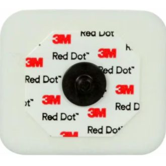   2570 Red Dot™ Monitoring Foam Electrode with Sticky Gel and Abrasive, Radiolucens