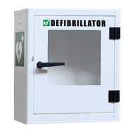 Kabina ścienna defibrylatora - na zewnątrz i wewnątrz