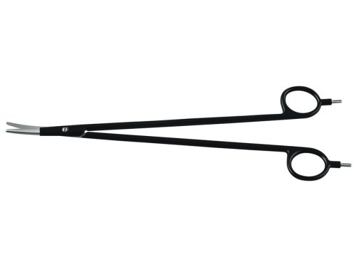 Bipolar curved scissors 18 cm for coagulator