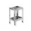 Stainless steel instrument table with 2 shelves wheel, 70x50x80