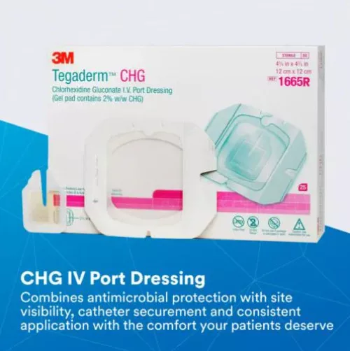 1665R Tegaderm™ CHG IV PORT Cannula Mounting Set - Winterthu