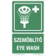 Eyewash plastic sign with the inscription "Eyewash - Eyewash"